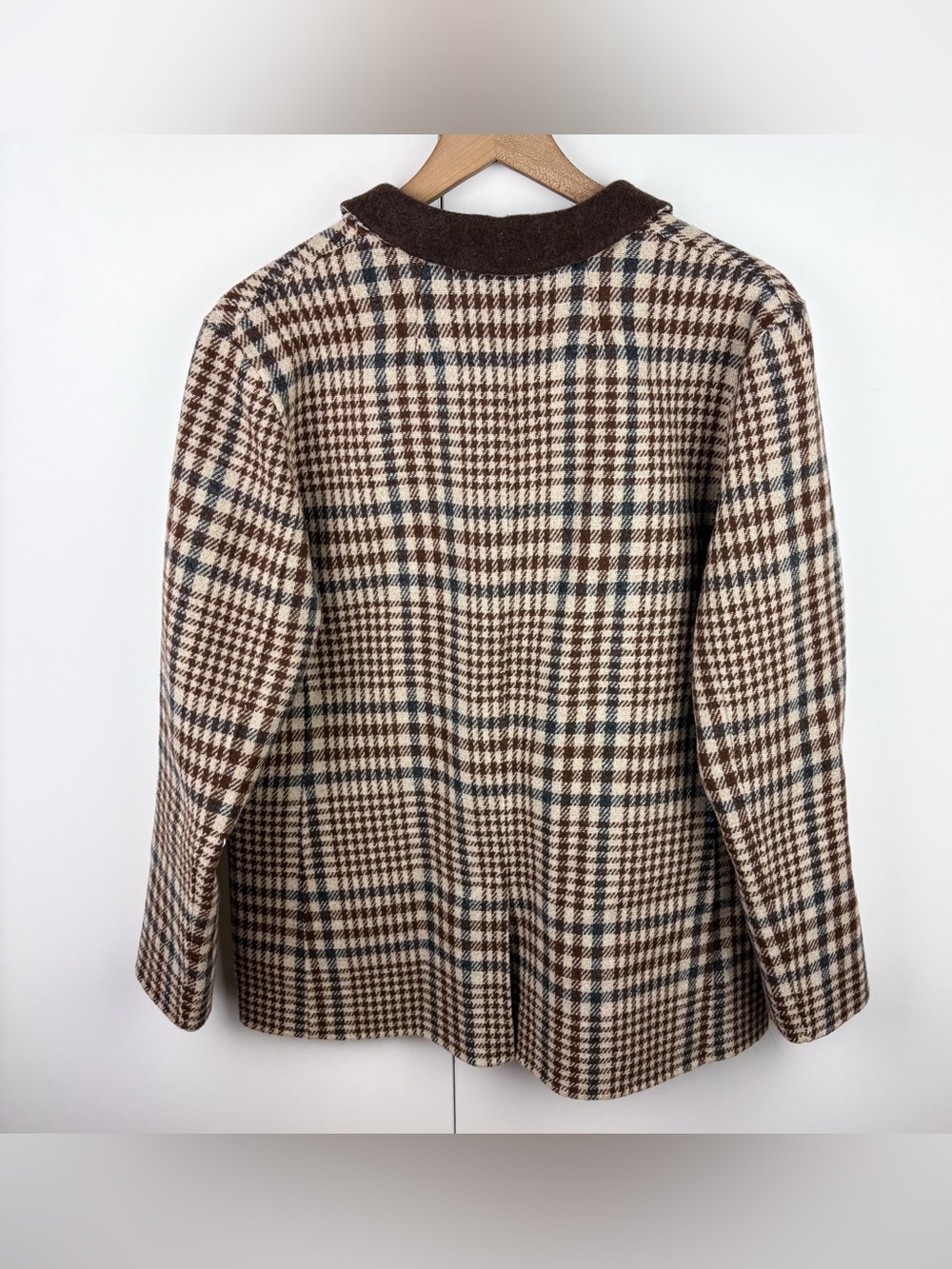 J. Crew Leighton Blazer Jacket Plaid Double Faced Wool Blend Nello Gori Italy 6 - Picture 7 of 7